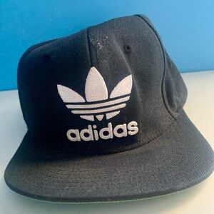 Adidas Originals Black Trefoil SnapBack Trucker Baseball Hat